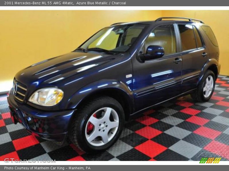 Azure Blue Metallic / Charcoal 2001 Mercedes-Benz ML 55 AMG 4Matic