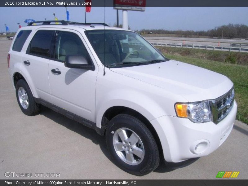 White Suede / Stone 2010 Ford Escape XLT V6