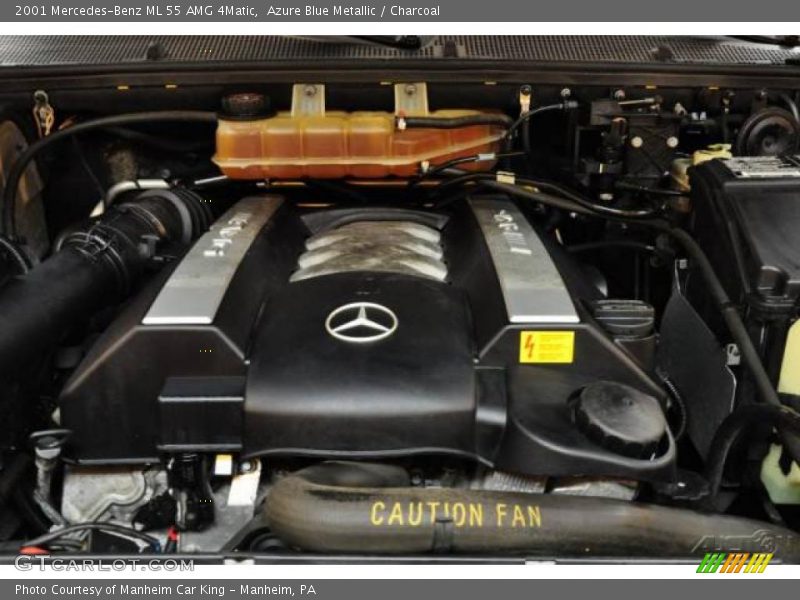 Azure Blue Metallic / Charcoal 2001 Mercedes-Benz ML 55 AMG 4Matic