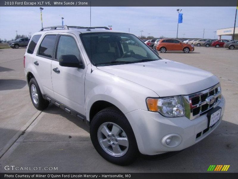 White Suede / Stone 2010 Ford Escape XLT V6