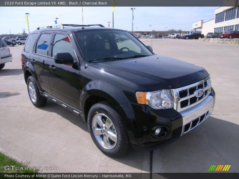 Black / Charcoal Black 2010 Ford Escape Limited V6 4WD