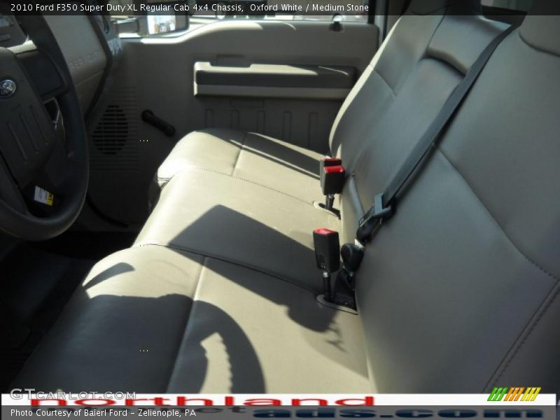 Oxford White / Medium Stone 2010 Ford F350 Super Duty XL Regular Cab 4x4 Chassis