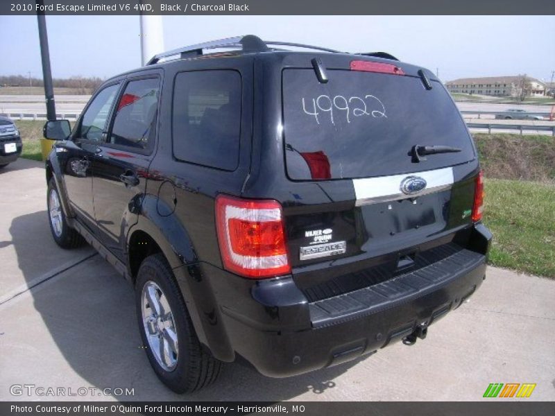 Black / Charcoal Black 2010 Ford Escape Limited V6 4WD