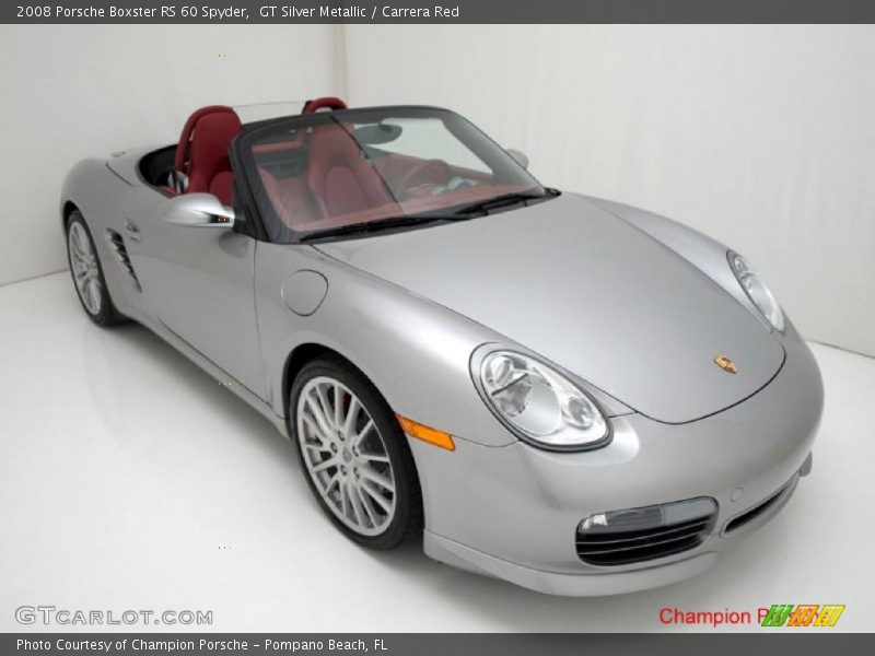 GT Silver Metallic / Carrera Red 2008 Porsche Boxster RS 60 Spyder