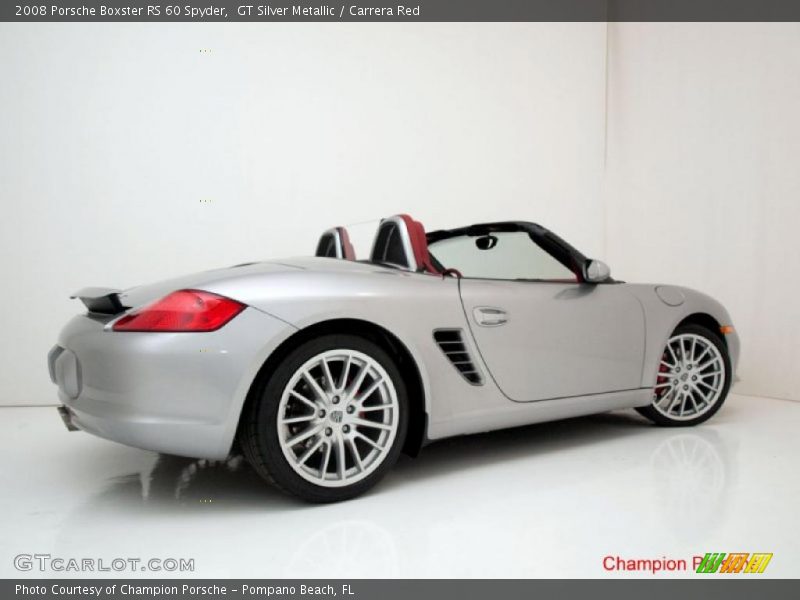 GT Silver Metallic / Carrera Red 2008 Porsche Boxster RS 60 Spyder