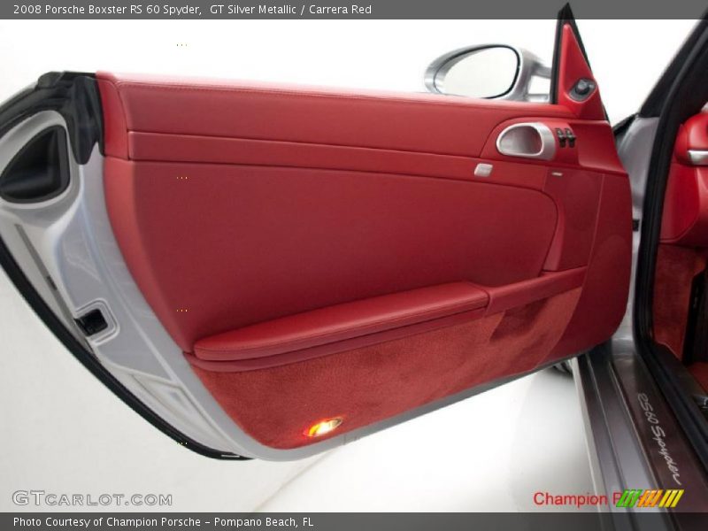 GT Silver Metallic / Carrera Red 2008 Porsche Boxster RS 60 Spyder
