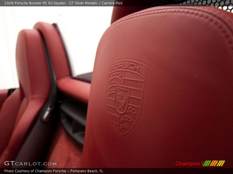 GT Silver Metallic / Carrera Red 2008 Porsche Boxster RS 60 Spyder