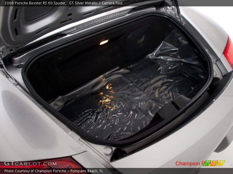 GT Silver Metallic / Carrera Red 2008 Porsche Boxster RS 60 Spyder