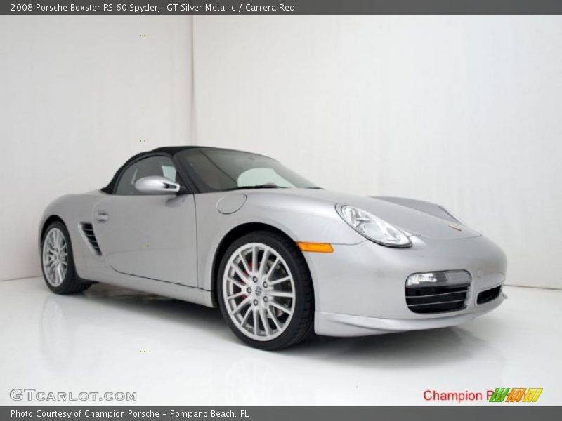 GT Silver Metallic / Carrera Red 2008 Porsche Boxster RS 60 Spyder