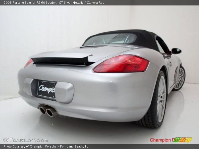 GT Silver Metallic / Carrera Red 2008 Porsche Boxster RS 60 Spyder