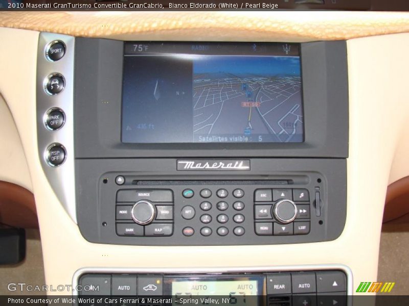 Bianco Eldorado (White) / Pearl Beige 2010 Maserati GranTurismo Convertible GranCabrio
