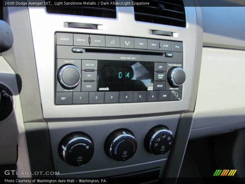 Light Sandstone Metallic / Dark Khaki/Light Graystone 2008 Dodge Avenger SXT