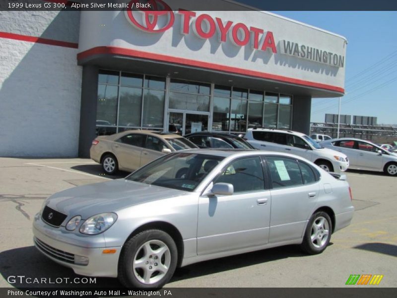 Alpine Silver Metallic / Black 1999 Lexus GS 300