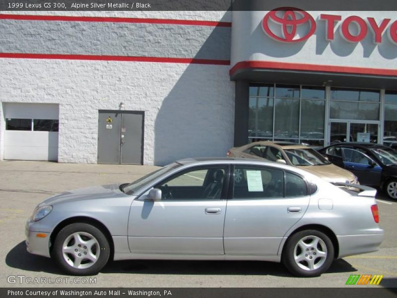 Alpine Silver Metallic / Black 1999 Lexus GS 300