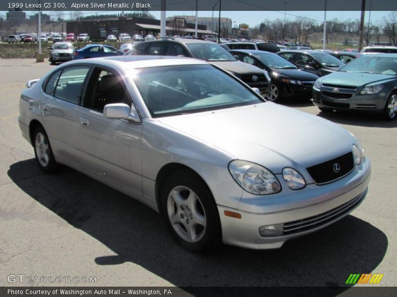 Alpine Silver Metallic / Black 1999 Lexus GS 300