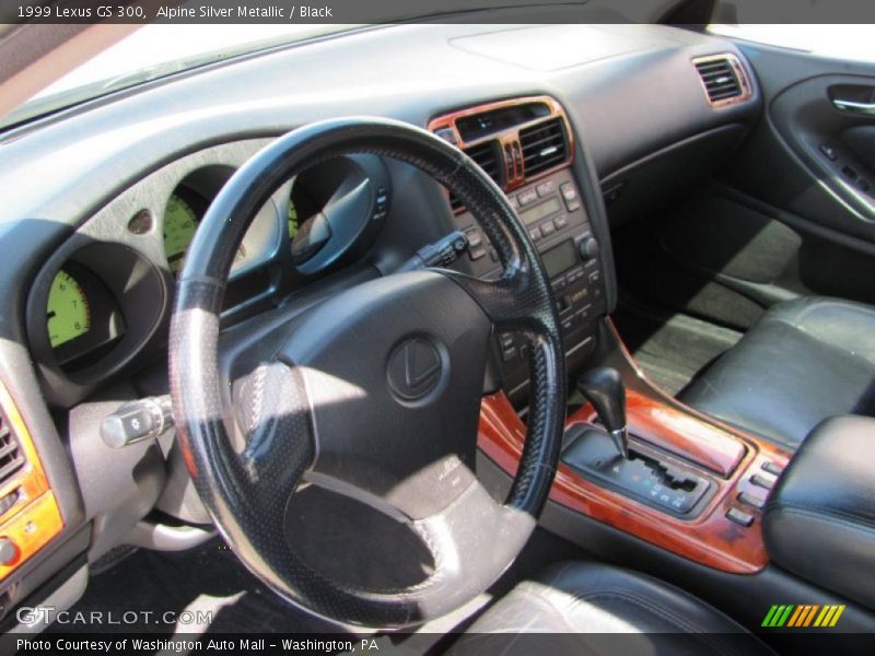 Alpine Silver Metallic / Black 1999 Lexus GS 300