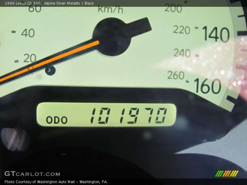 Alpine Silver Metallic / Black 1999 Lexus GS 300