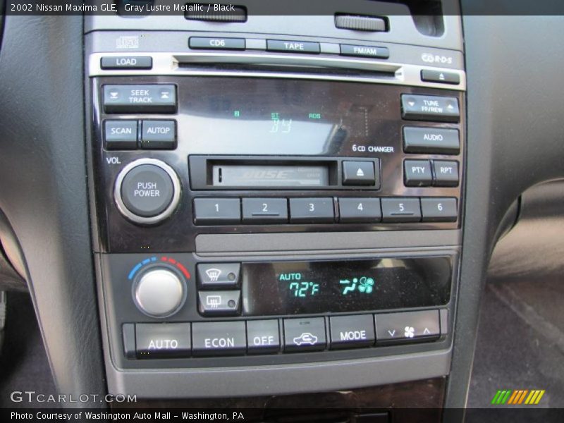 Gray Lustre Metallic / Black 2002 Nissan Maxima GLE