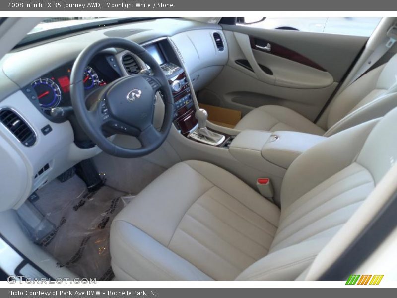 Moonlight White / Stone 2008 Infiniti EX 35 Journey AWD