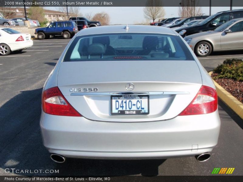 Iridium Silver Metallic / Black 2008 Mercedes-Benz CLS 550