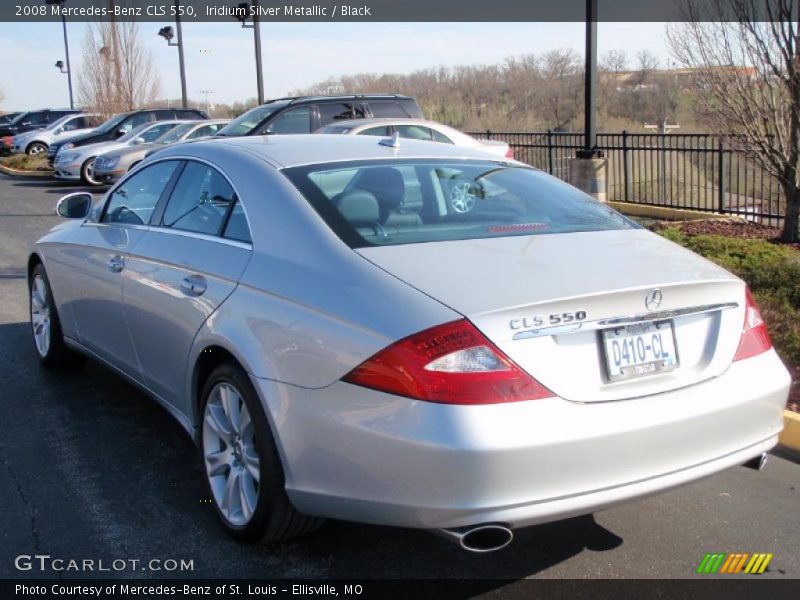 Iridium Silver Metallic / Black 2008 Mercedes-Benz CLS 550