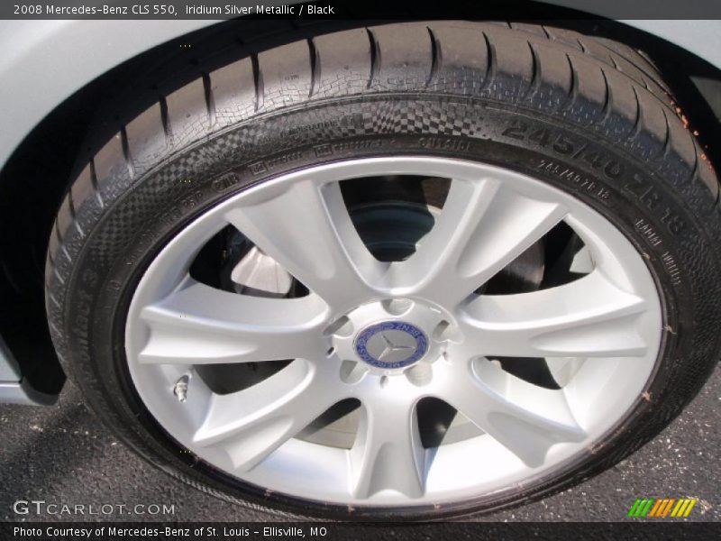 Iridium Silver Metallic / Black 2008 Mercedes-Benz CLS 550