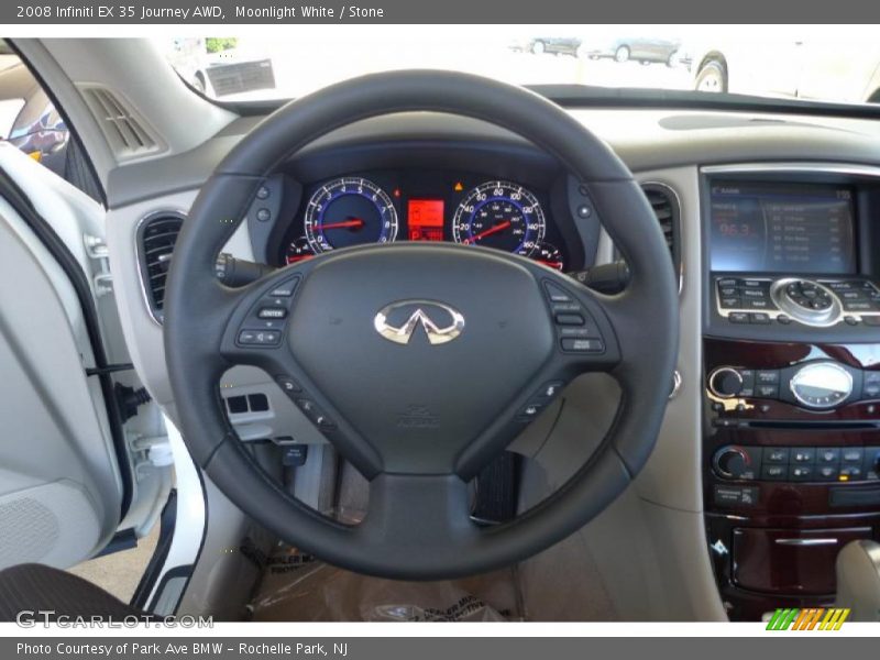 Moonlight White / Stone 2008 Infiniti EX 35 Journey AWD