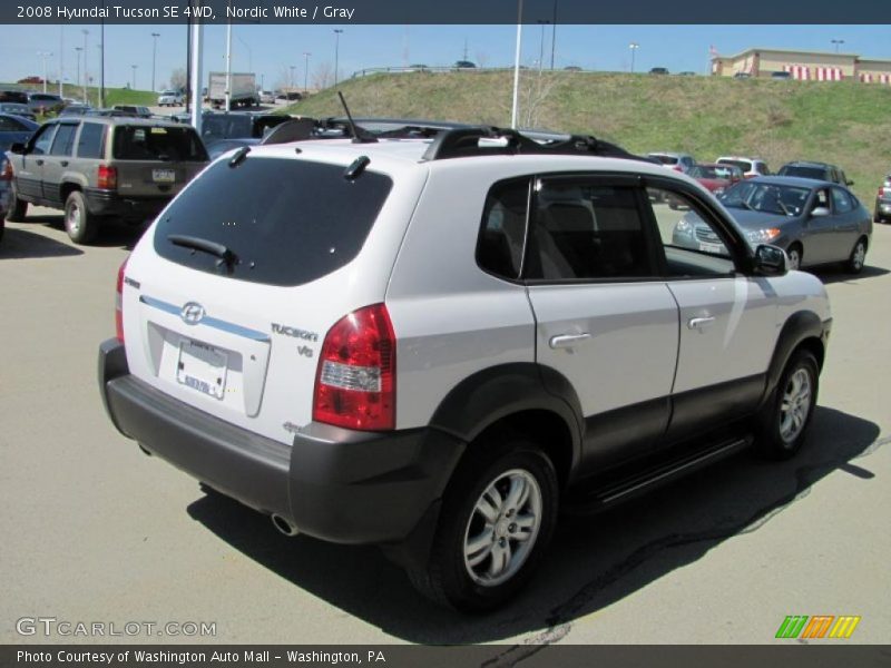 Nordic White / Gray 2008 Hyundai Tucson SE 4WD