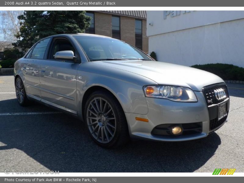 Quartz Grey Metallic / Black 2008 Audi A4 3.2 quattro Sedan