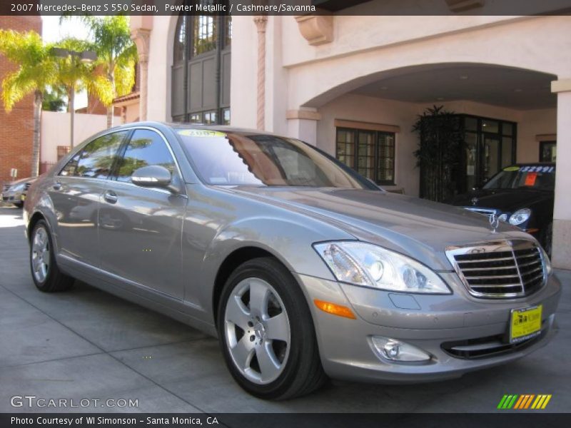 Pewter Metallic / Cashmere/Savanna 2007 Mercedes-Benz S 550 Sedan