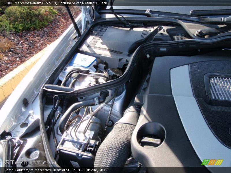 Iridium Silver Metallic / Black 2008 Mercedes-Benz CLS 550