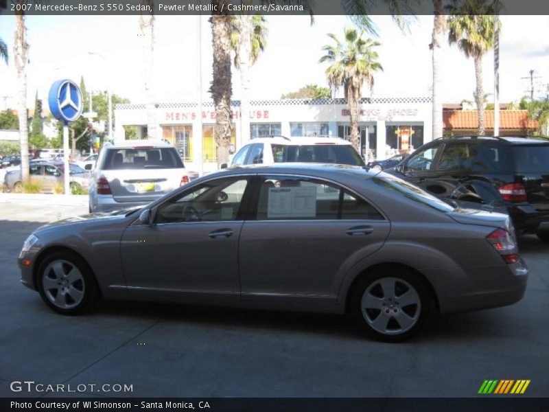 Pewter Metallic / Cashmere/Savanna 2007 Mercedes-Benz S 550 Sedan