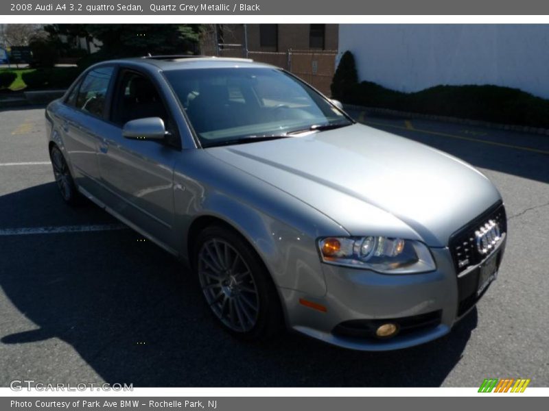 Quartz Grey Metallic / Black 2008 Audi A4 3.2 quattro Sedan