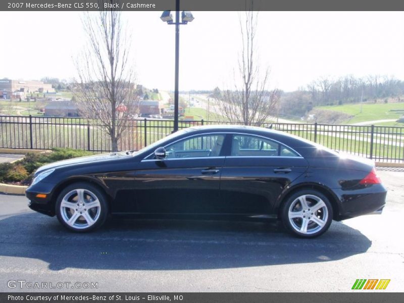 Black / Cashmere 2007 Mercedes-Benz CLS 550