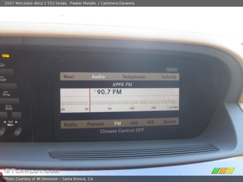 Pewter Metallic / Cashmere/Savanna 2007 Mercedes-Benz S 550 Sedan