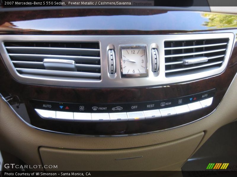 Pewter Metallic / Cashmere/Savanna 2007 Mercedes-Benz S 550 Sedan