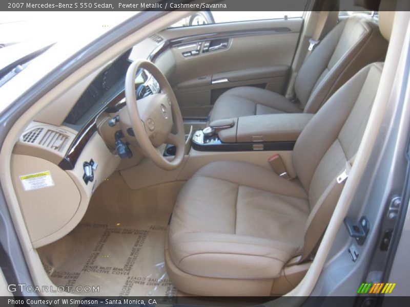 Pewter Metallic / Cashmere/Savanna 2007 Mercedes-Benz S 550 Sedan