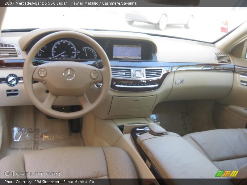 Pewter Metallic / Cashmere/Savanna 2007 Mercedes-Benz S 550 Sedan
