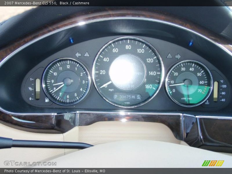 Black / Cashmere 2007 Mercedes-Benz CLS 550