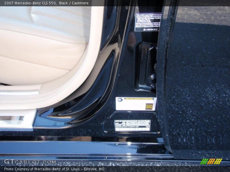Black / Cashmere 2007 Mercedes-Benz CLS 550