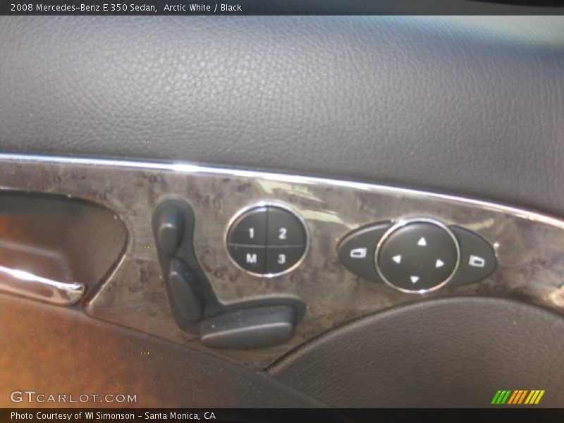 Arctic White / Black 2008 Mercedes-Benz E 350 Sedan