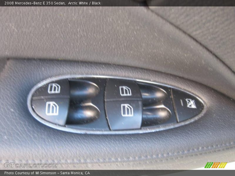 Arctic White / Black 2008 Mercedes-Benz E 350 Sedan