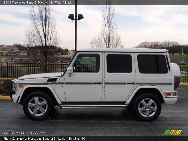 Arctic White / Black 2008 Mercedes-Benz G 500