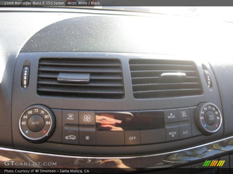 Arctic White / Black 2008 Mercedes-Benz E 350 Sedan