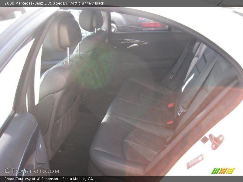 Arctic White / Black 2008 Mercedes-Benz E 350 Sedan