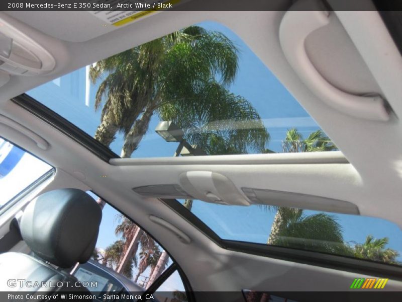 Arctic White / Black 2008 Mercedes-Benz E 350 Sedan