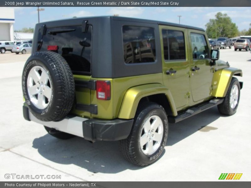 Rescue Green Metallic / Dark Slate Gray/Med Slate Gray 2008 Jeep Wrangler Unlimited Sahara