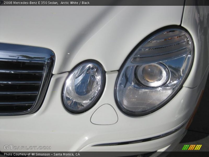 Arctic White / Black 2008 Mercedes-Benz E 350 Sedan