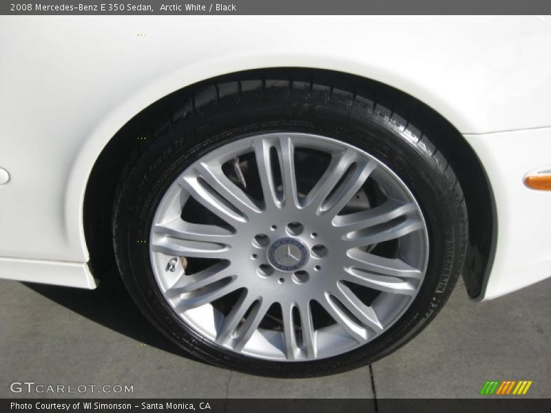 Arctic White / Black 2008 Mercedes-Benz E 350 Sedan