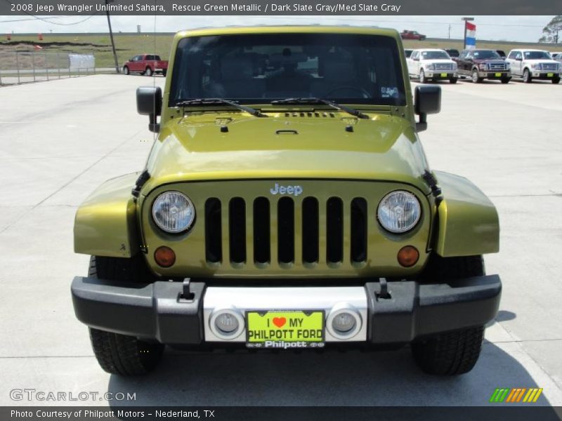 Rescue Green Metallic / Dark Slate Gray/Med Slate Gray 2008 Jeep Wrangler Unlimited Sahara